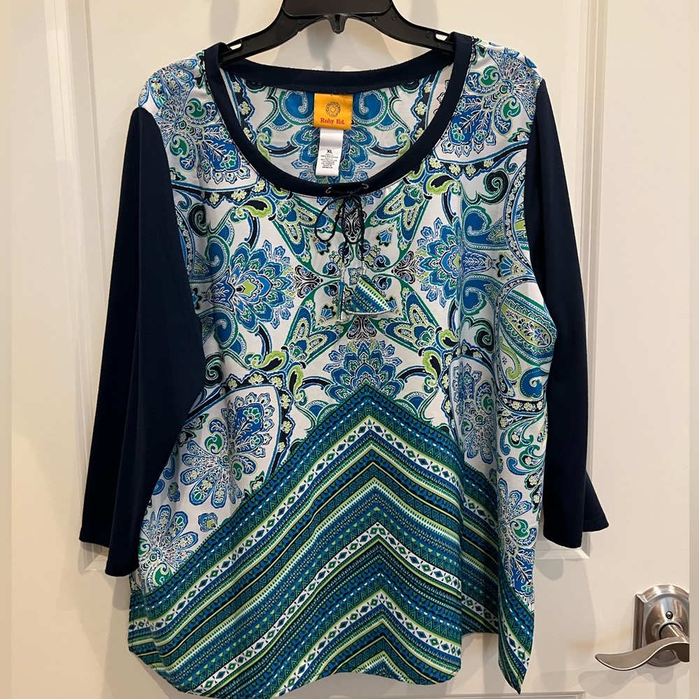 Ruby Rd Blouse With Long Sleeves